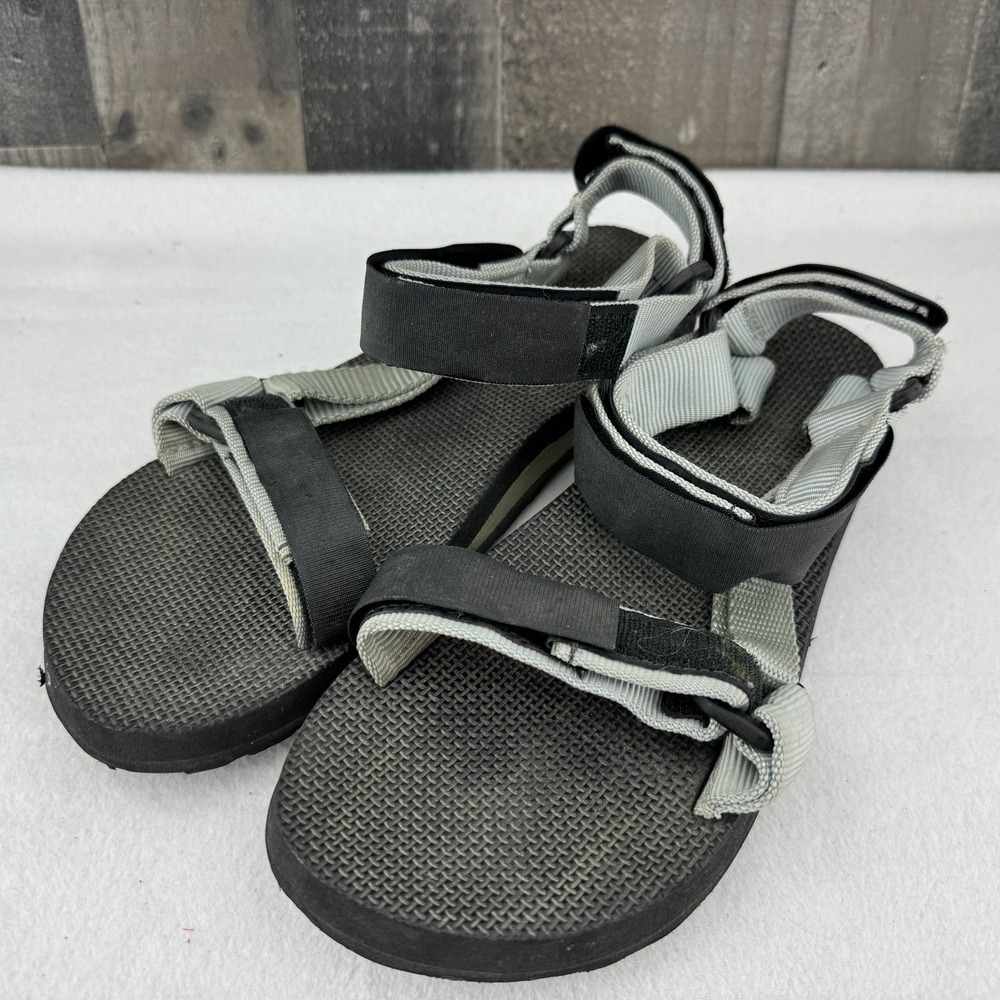Teva Tirra Womens 10 Black Gray Sport Hiking Sandals Outdoor Hook Loop